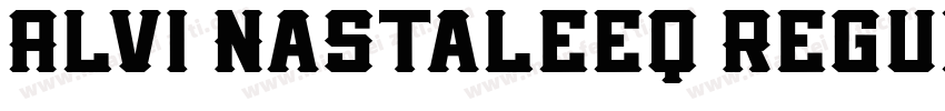 Alvi Nastaleeq Regul字体转换